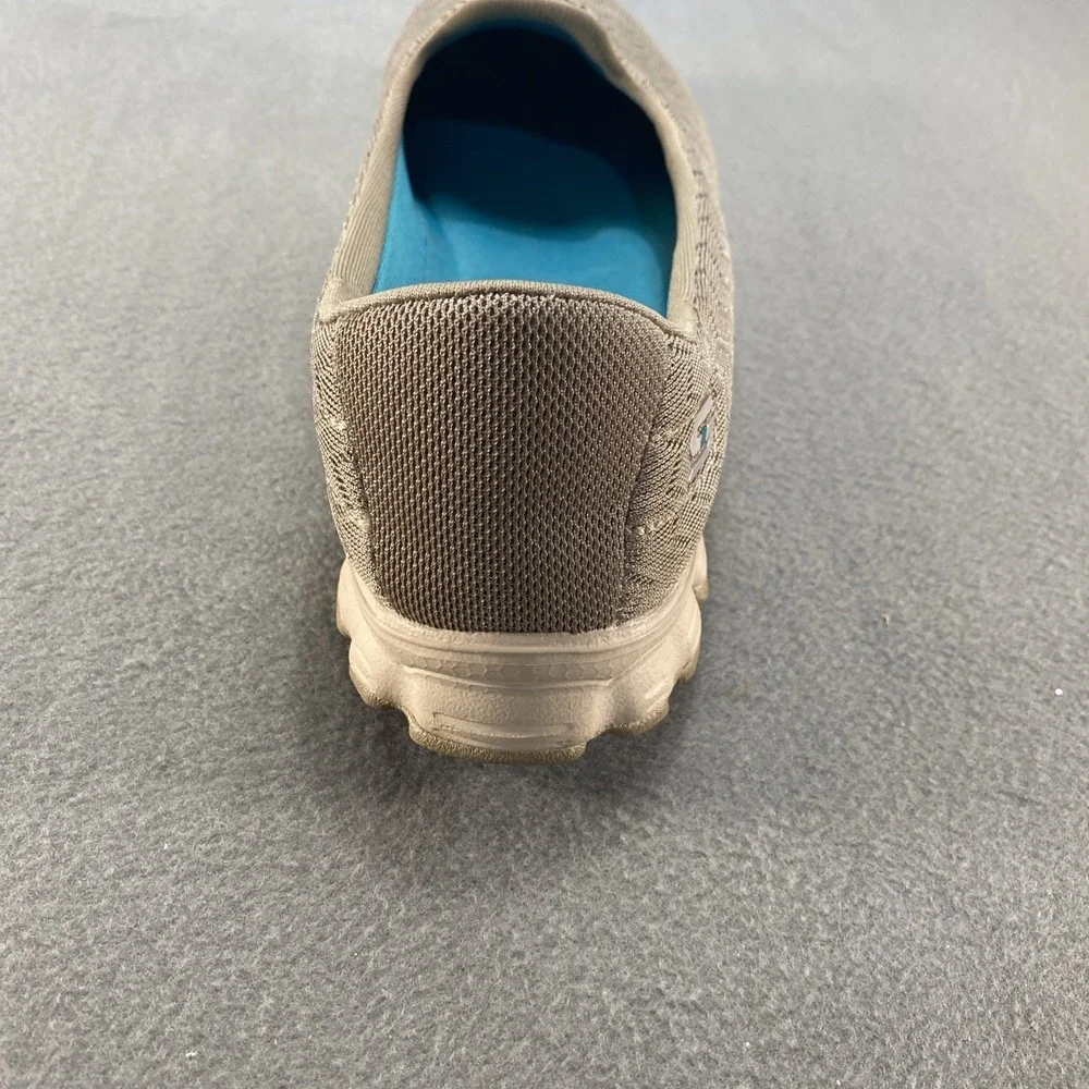 Skechers Womens Slip on Memory‎ Foam Gray Mesh 10M